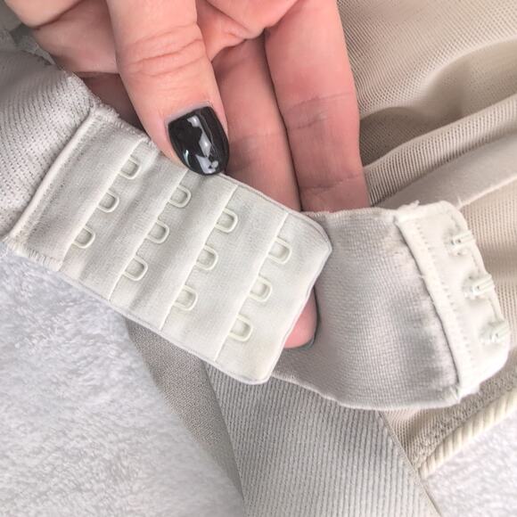 SKIMS (2) Cotten Jersey Bralettes Ivory/Gray S/M - Picture 7 of 11